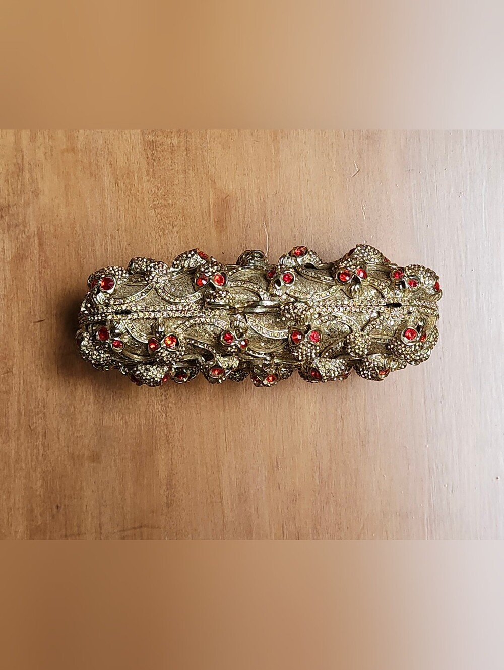 Natasha Couture Tasha Skulls Evening Shoulder Bag Clutch - Picture 4 of 5